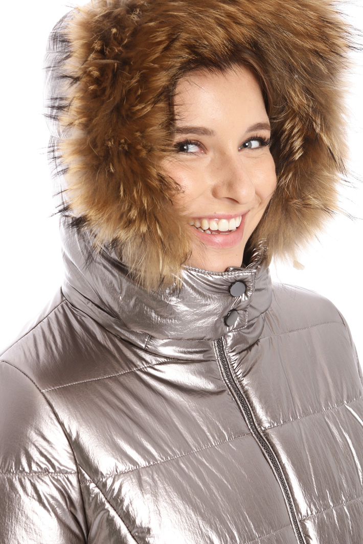 Laminated puffer coat Intrend Laminated puffer coat Intrend