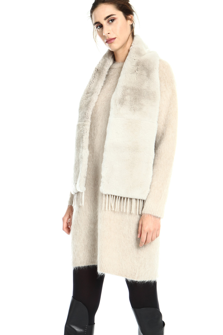 Cashmere and fur stole Intrend Cashmere and fur stole Intrend