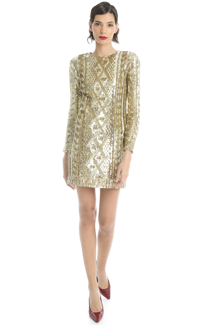 Sequin short dress Intrend Sequin short dress Intrend