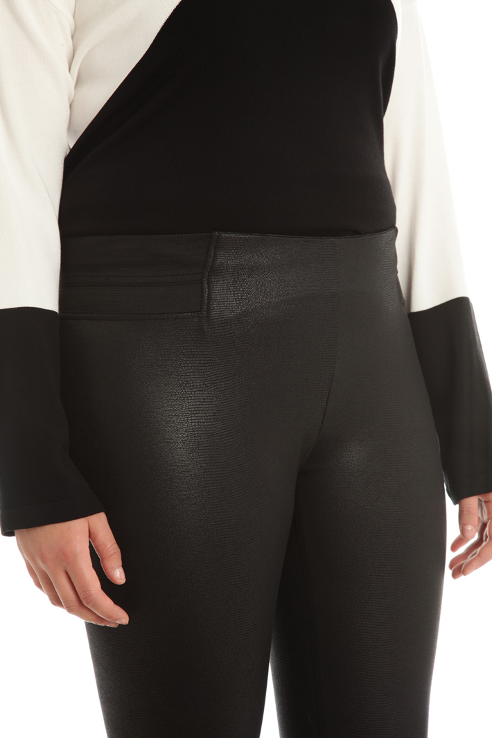 Laminated jersey leggings Intrend Laminated jersey leggings Intrend