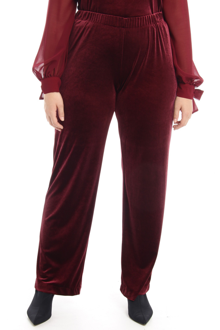 Velvet jersey trousers Intrend Velvet jersey trousers Intrend