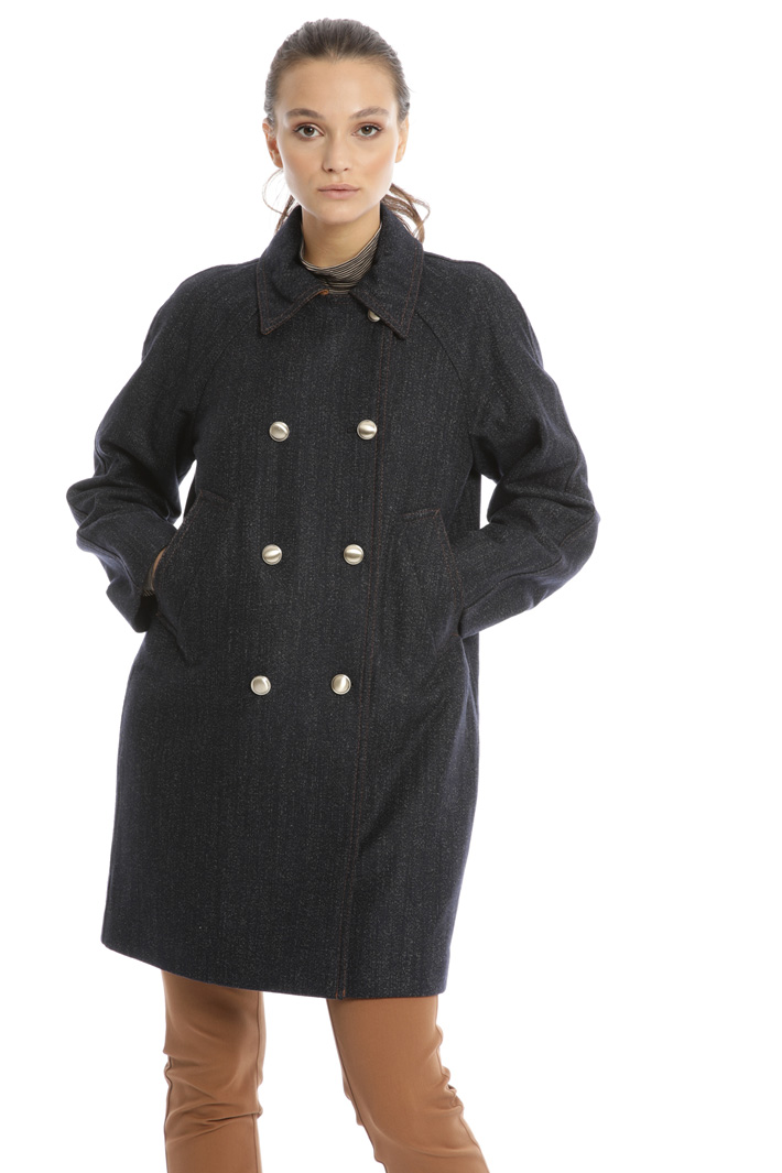Denim effect coat Intrend Denim effect coat Intrend