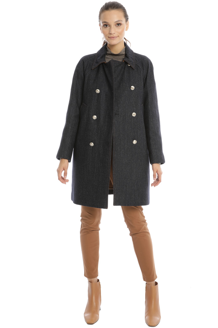 Denim effect coat Intrend Denim effect coat Intrend