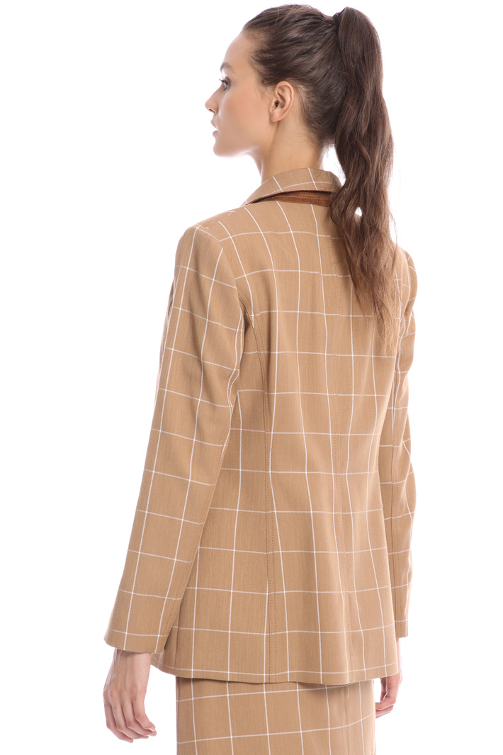 Jacquard cotton blazer Intrend Jacquard cotton blazer Intrend