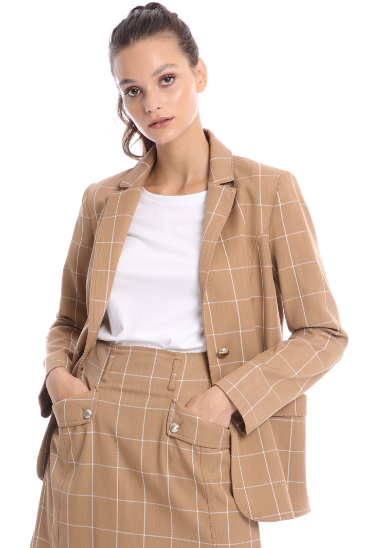 Jacquard cotton blazer Intrend Jacquard cotton blazer Intrend