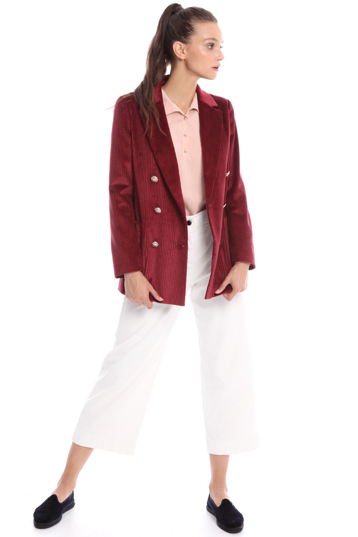 Double-breasted velvet blazer Intrend Double-breasted velvet blazer Intrend