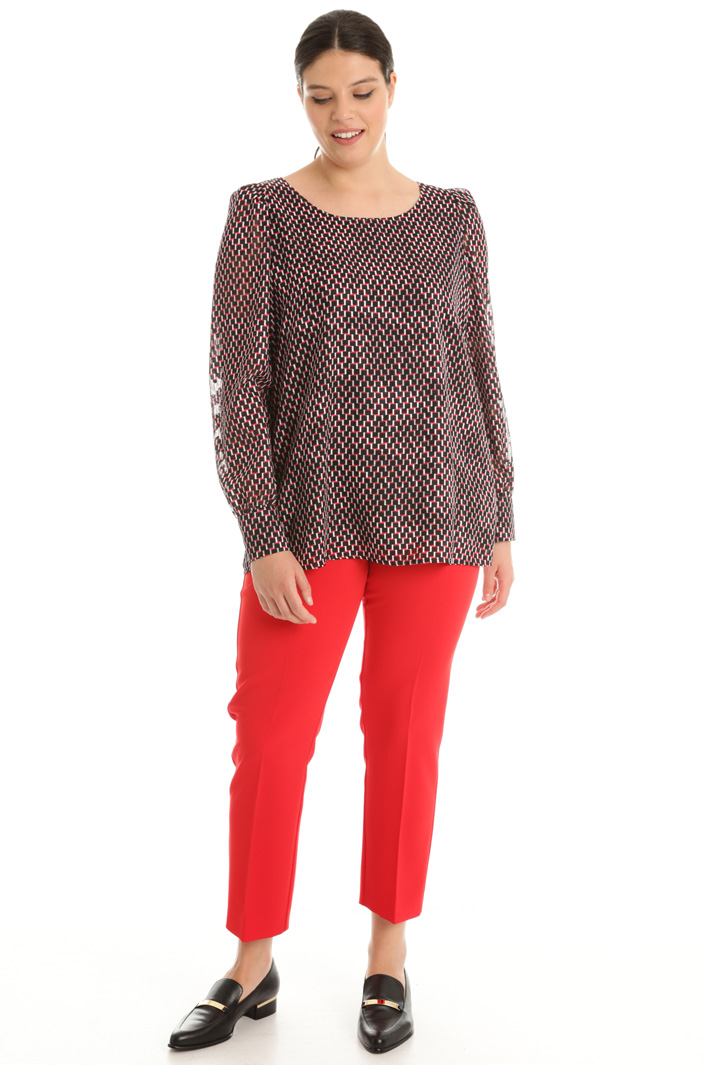 Georgette devoré blouse Intrend Georgette devoré blouse Intrend