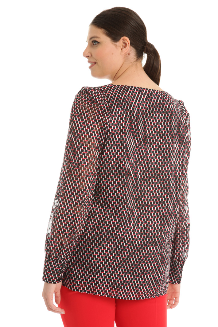 Georgette devoré blouse Intrend Georgette devoré blouse Intrend