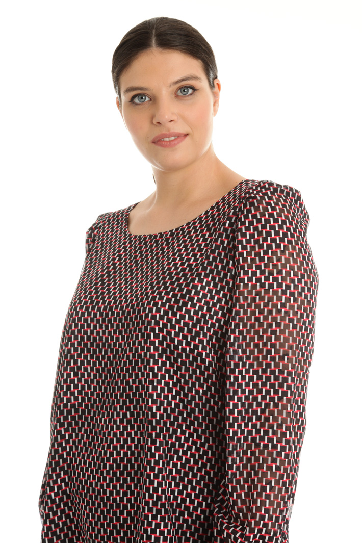 Georgette devoré blouse Intrend Georgette devoré blouse Intrend