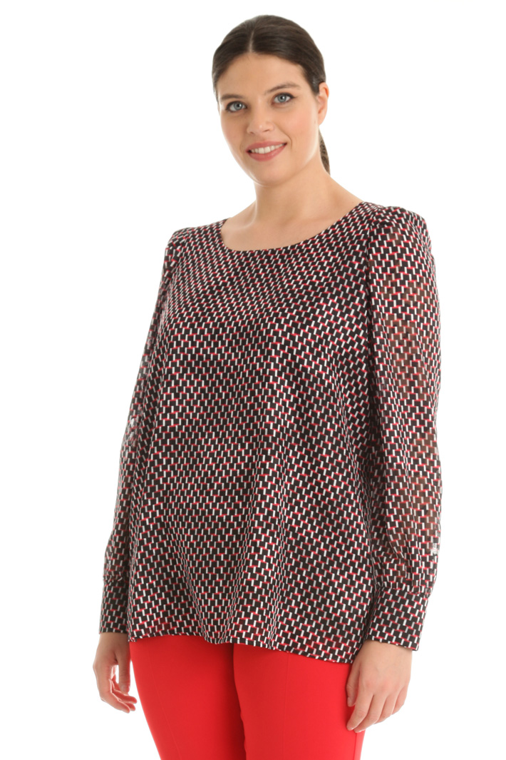 Georgette devoré blouse Intrend Georgette devoré blouse Intrend