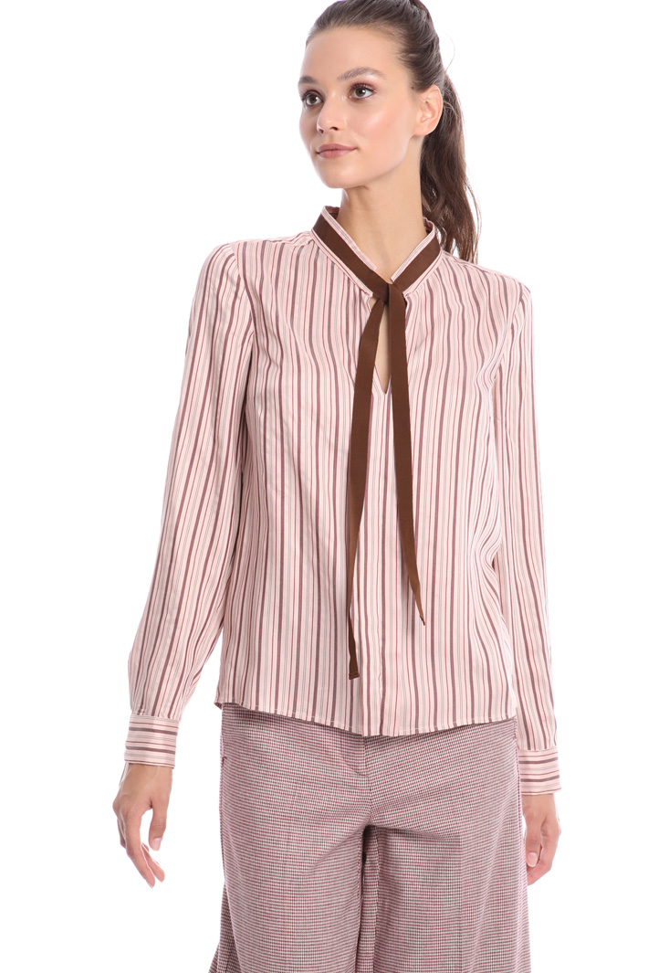 Band collar blouse Intrend Band collar blouse Intrend