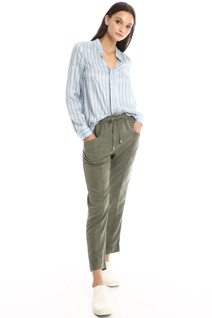 Band collar blouse Intrend Band collar blouse Intrend
