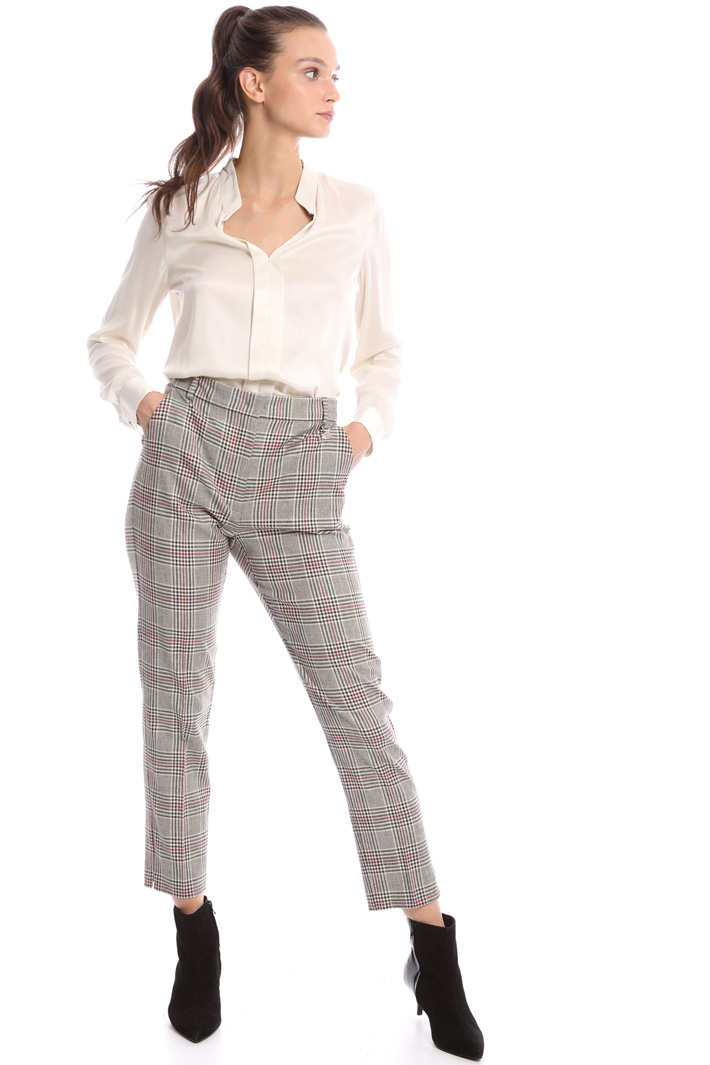 Check slim fit trousers Intrend Check slim fit trousers Intrend