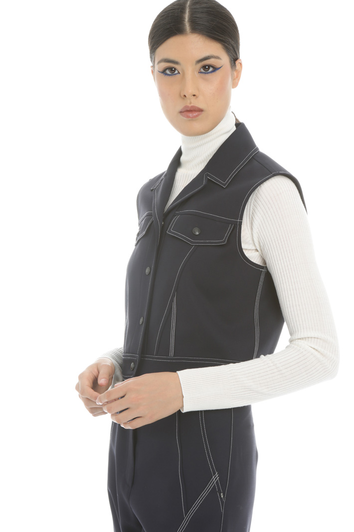Stretch gabardine vest Intrend Stretch gabardine vest Intrend