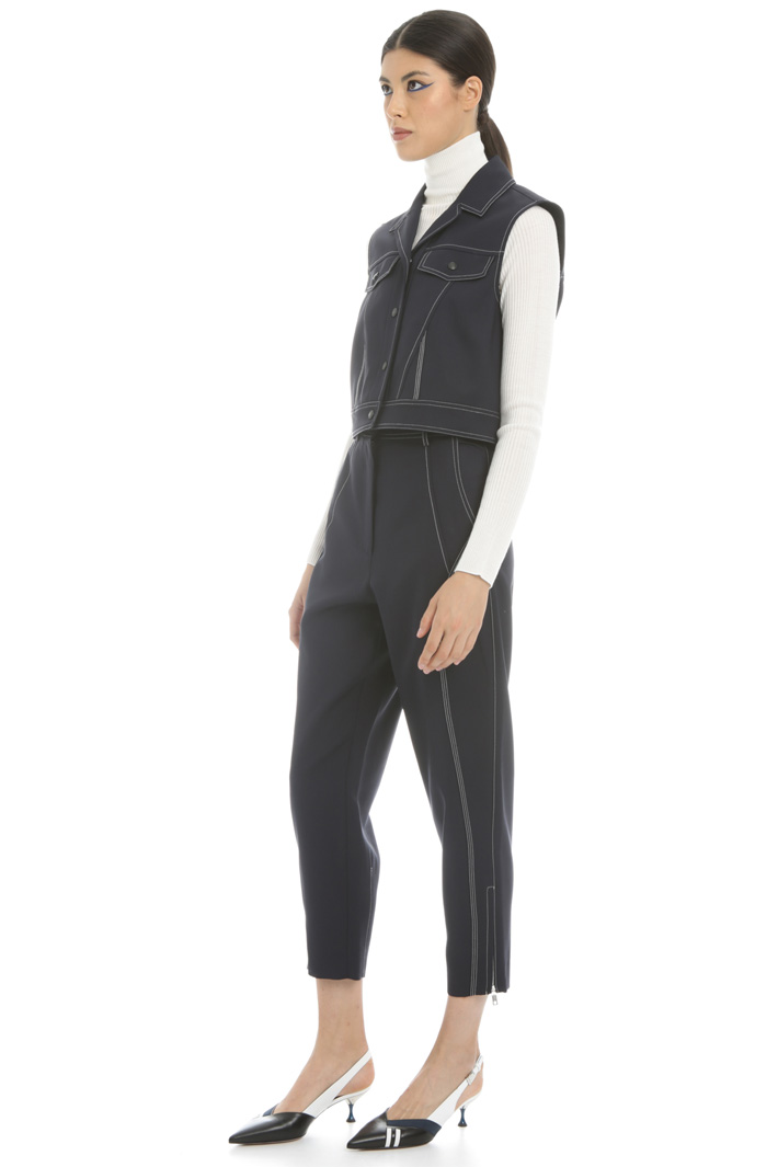 Stretch gabardine vest Intrend Stretch gabardine vest Intrend