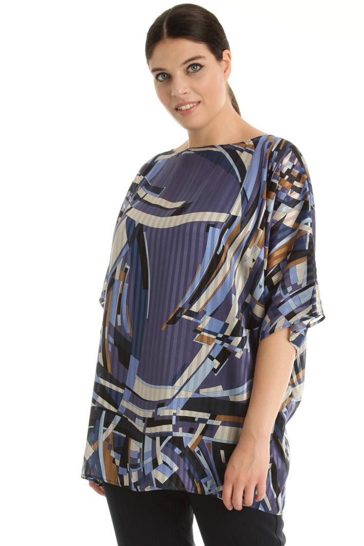 Pure silk satin tunic Intrend Pure silk satin tunic Intrend