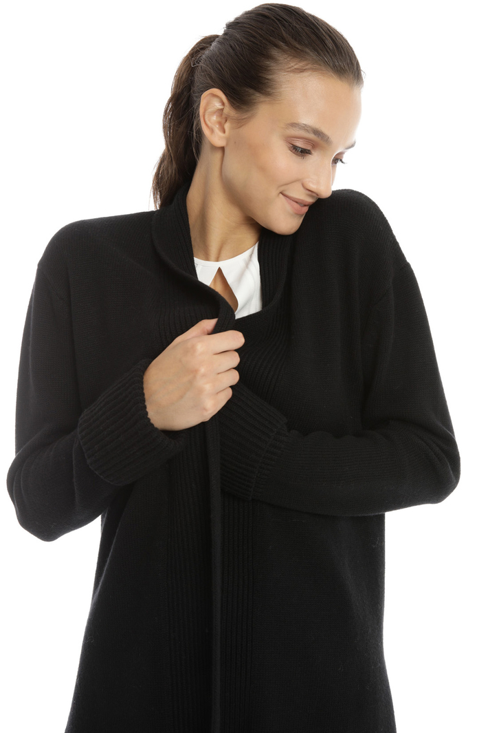 Fringed and ribbed cardigan Intrend Fringed and ribbed cardigan Intrend