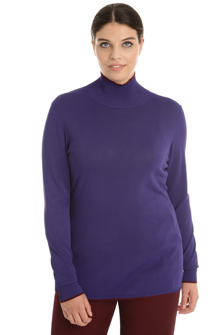 Viscose turtleneck sweater Intrend Viscose turtleneck sweater Intrend
