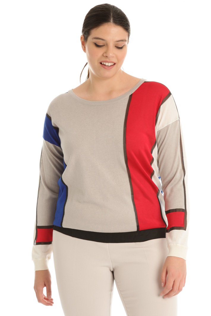 Inlay wool sweater Intrend Inlay wool sweater Intrend