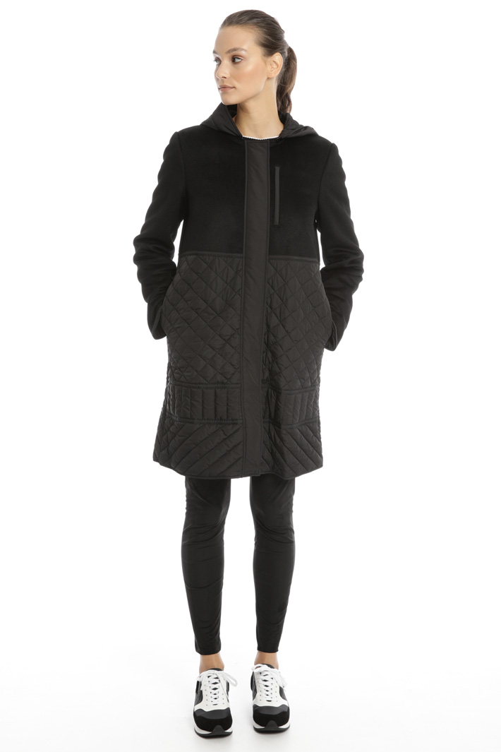 Padded coat with wool inserts Intrend Padded coat with wool inserts Intrend