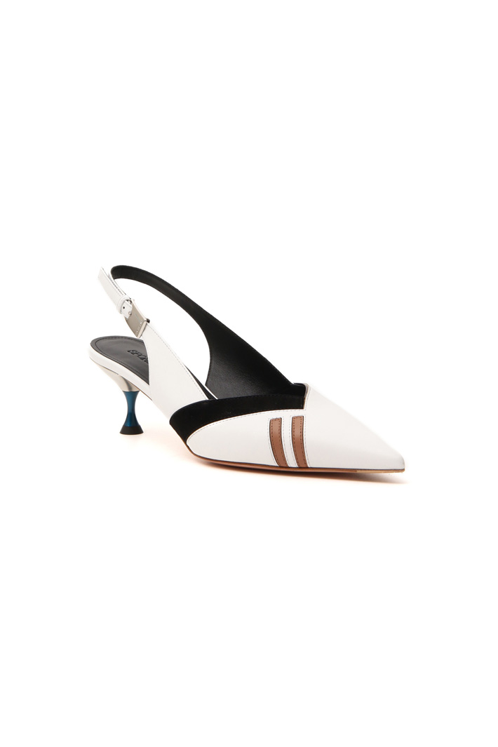 Leather slingback shoes Intrend Leather slingback shoes Intrend