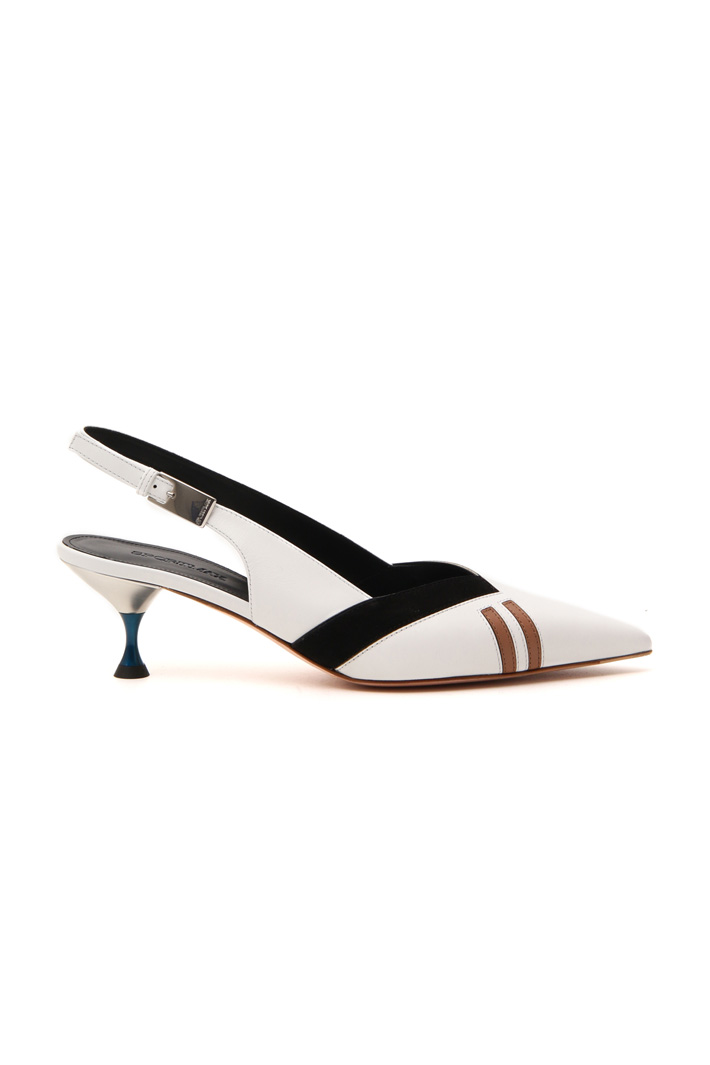 Leather slingback shoes Intrend Leather slingback shoes Intrend