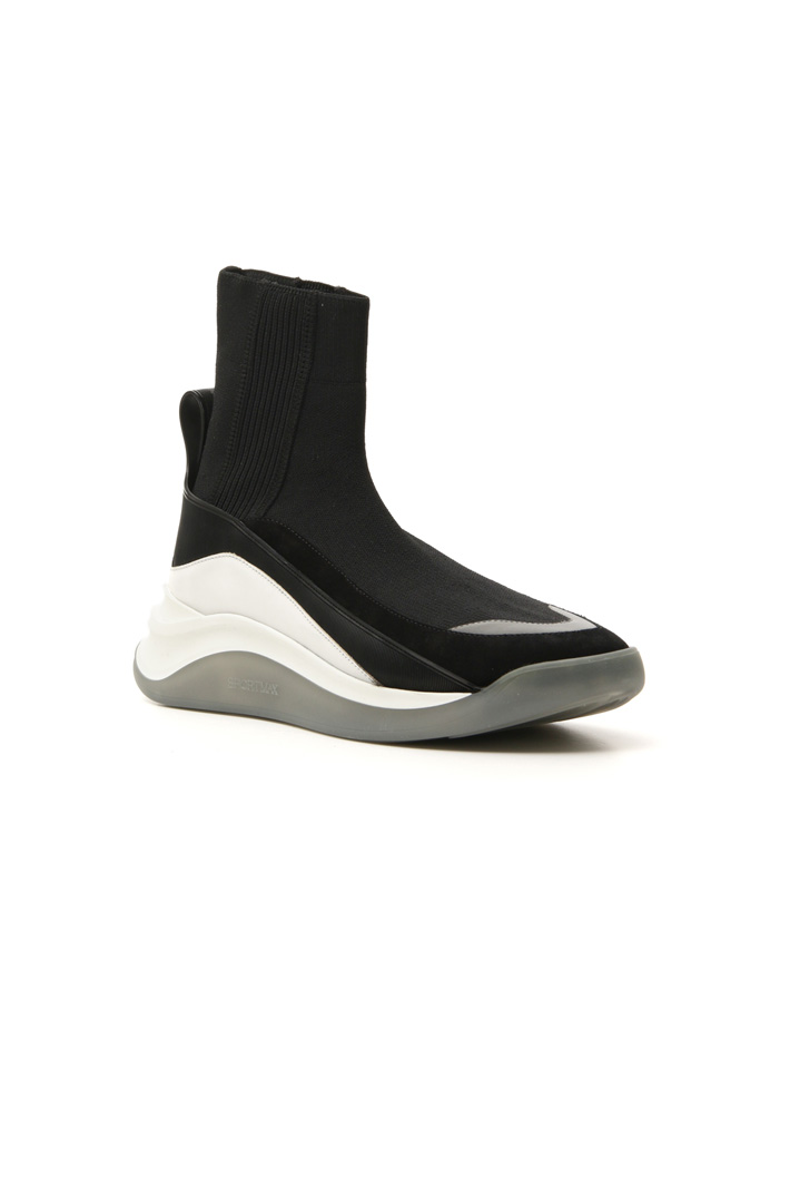 Knit and leather sneakers Intrend Knit and leather sneakers Intrend