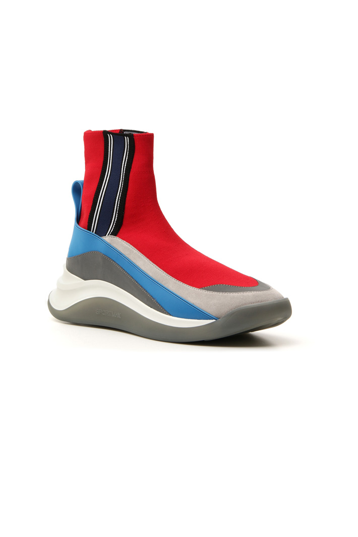 Knit and leather sneakers Intrend Knit and leather sneakers Intrend