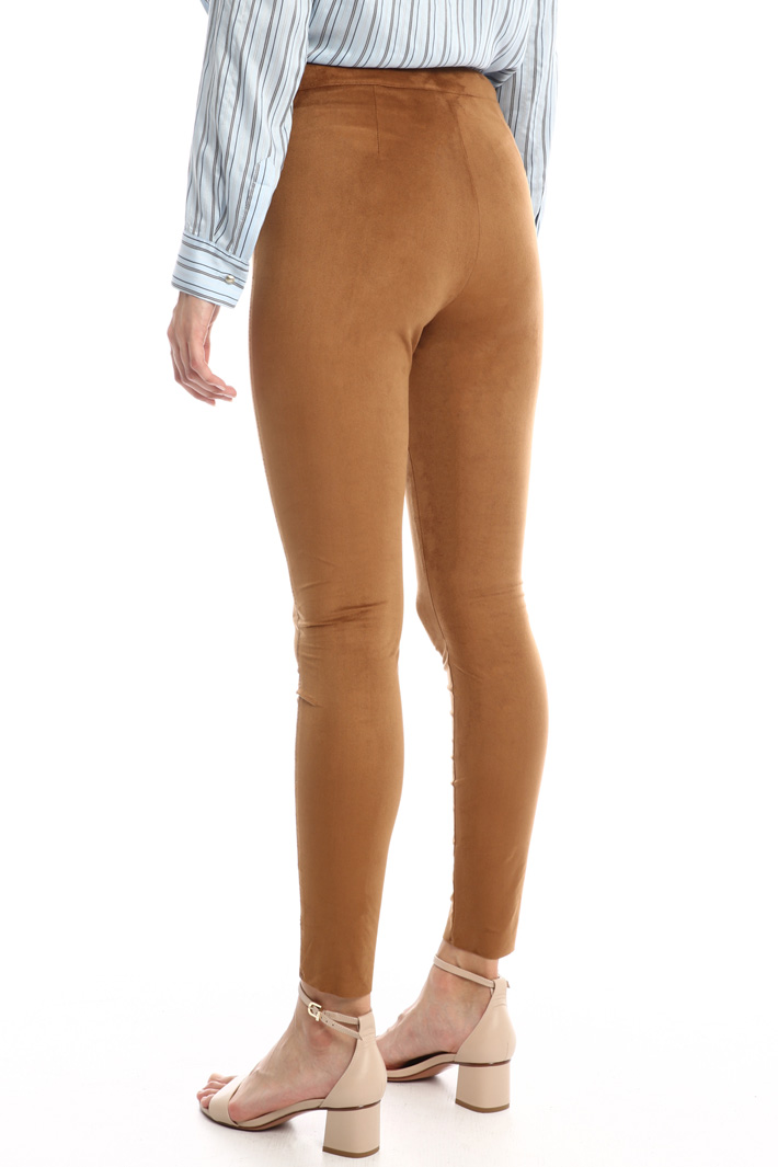 Suede effect skinny trousers Intrend Suede effect skinny trousers Intrend