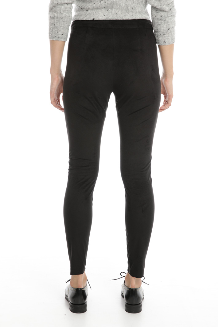 Suede effect skinny trousers Intrend Suede effect skinny trousers Intrend