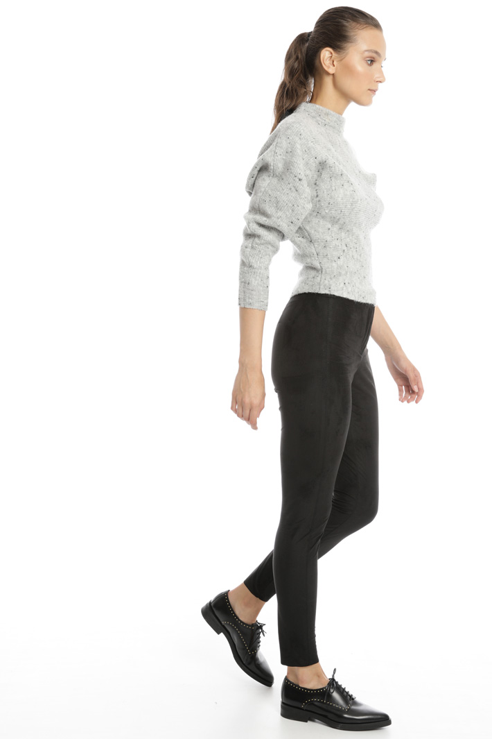 Suede effect skinny trousers Intrend Suede effect skinny trousers Intrend