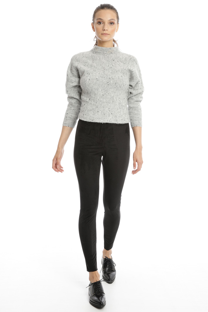 Suede effect skinny trousers Intrend Suede effect skinny trousers Intrend