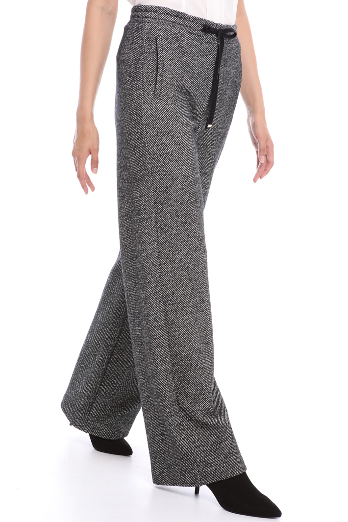 Tweed jersey trousers Intrend Tweed jersey trousers Intrend