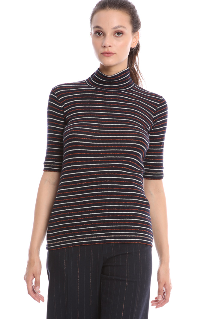 Funnel neck T-shirt Intrend Funnel neck T-shirt Intrend