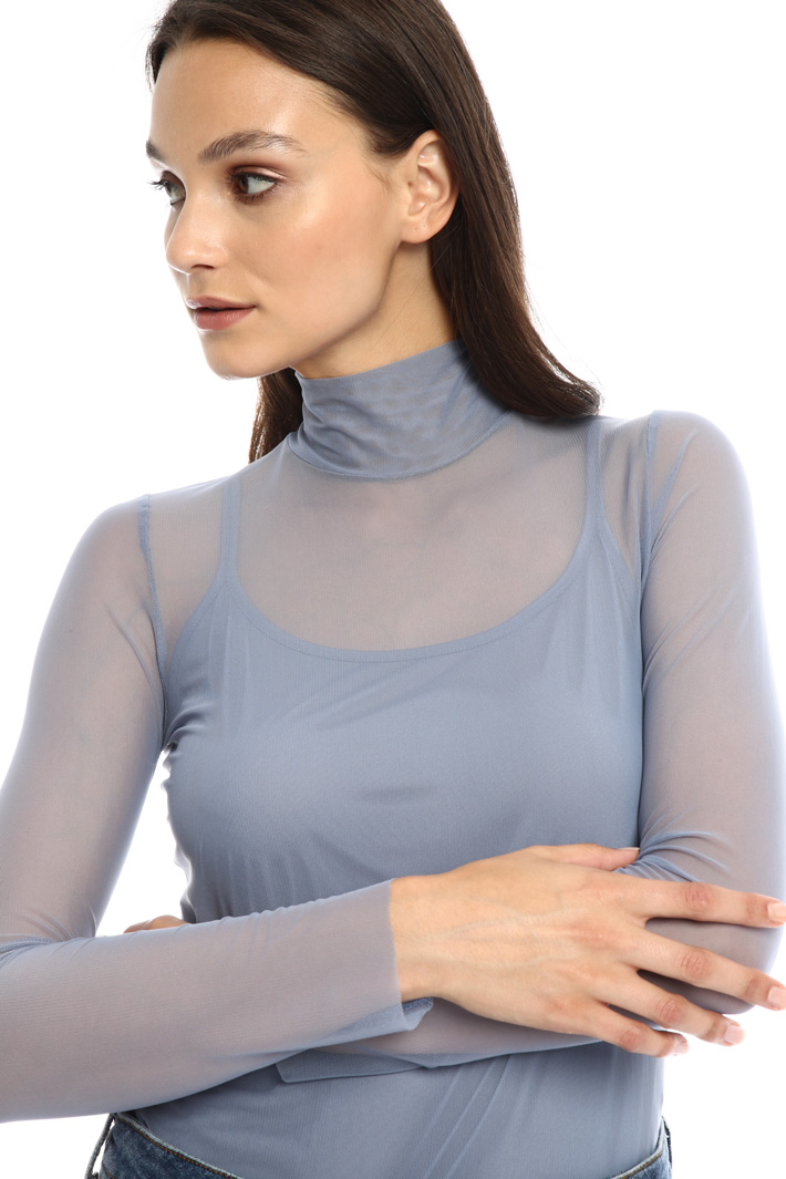 High neck tulle top Intrend High neck tulle top Intrend