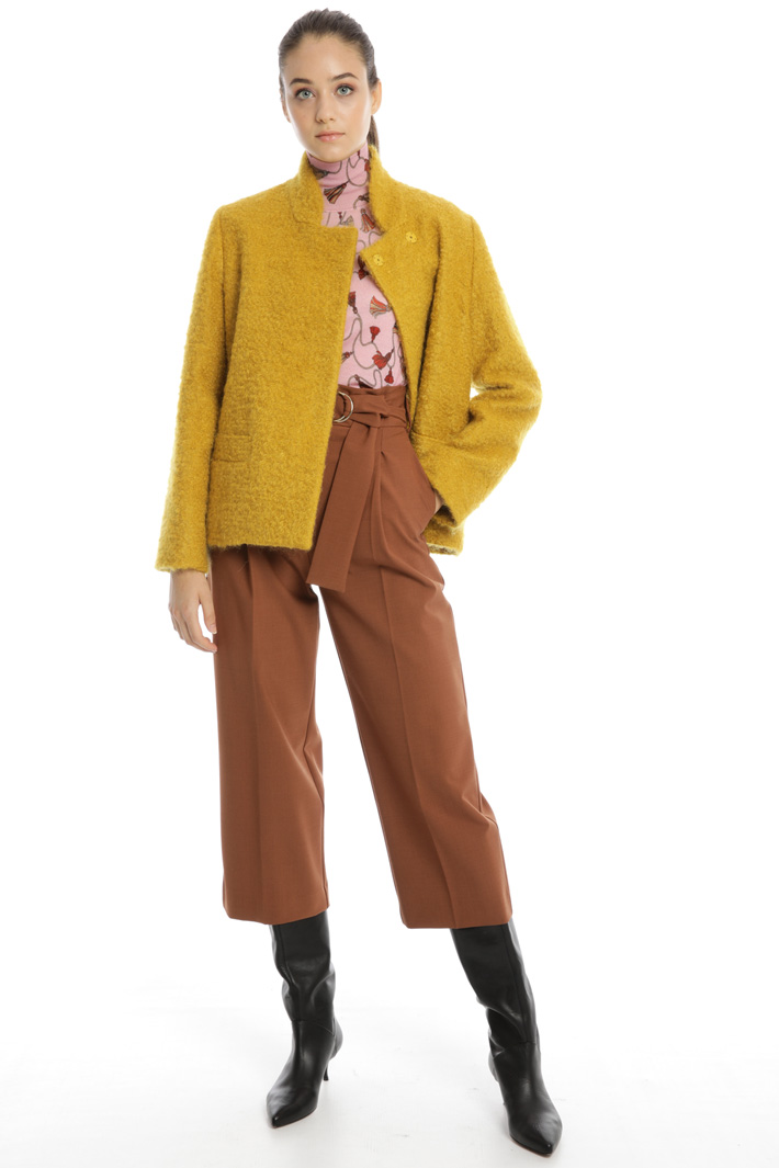 Wool and mohair pea coat Intrend Wool and mohair pea coat Intrend