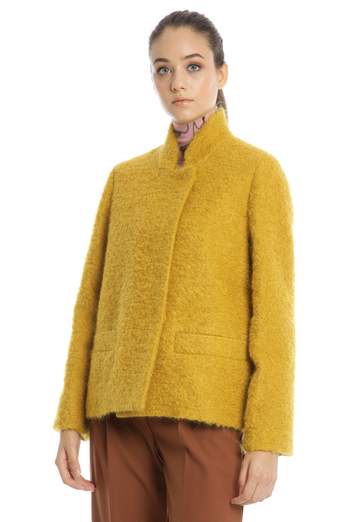 Wool and mohair pea coat Intrend Wool and mohair pea coat Intrend