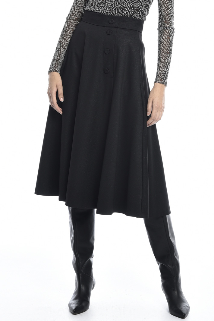 Button detail A-line skirt Intrend Button detail A-line skirt Intrend
