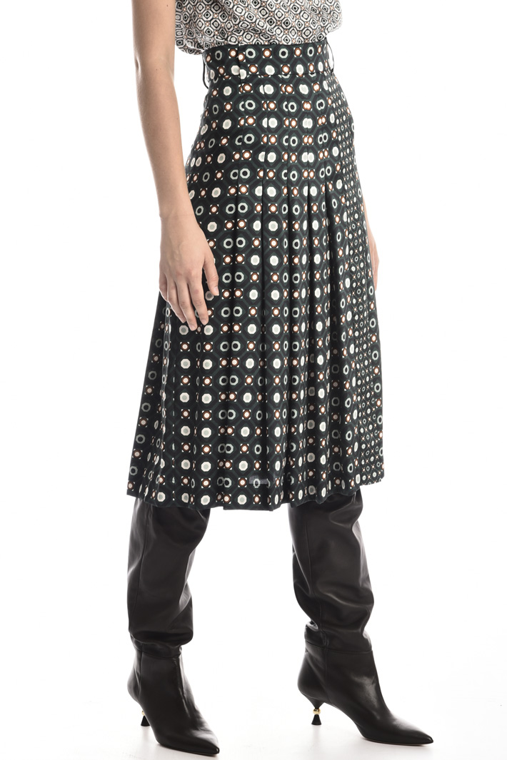 Printed twill skirt Intrend Printed twill skirt Intrend