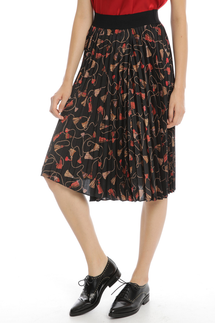 Pleated twill skirt Intrend Pleated twill skirt Intrend
