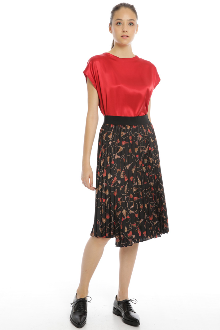 Pleated twill skirt Intrend Pleated twill skirt Intrend