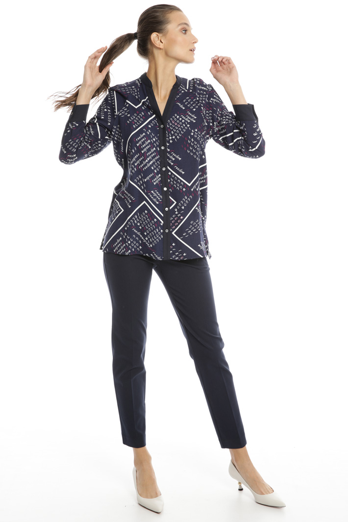 Printed twill shirt Intrend Printed twill shirt Intrend