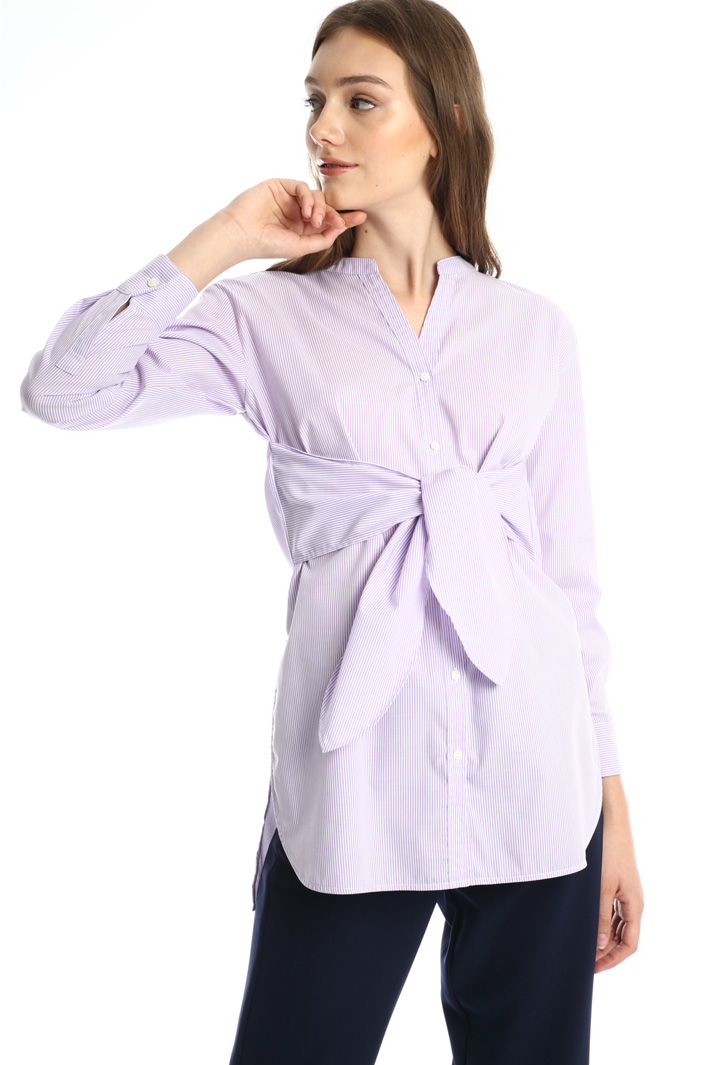 Sash detail shirt Intrend Sash detail shirt Intrend