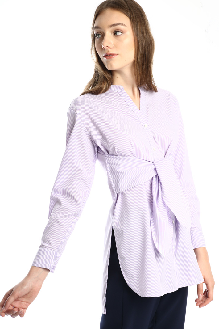 Sash detail shirt Intrend Sash detail shirt Intrend