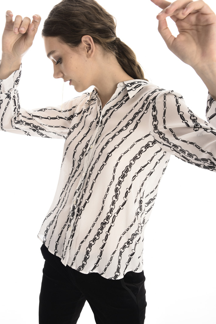 Patterned silk shirt Intrend Patterned silk shirt Intrend