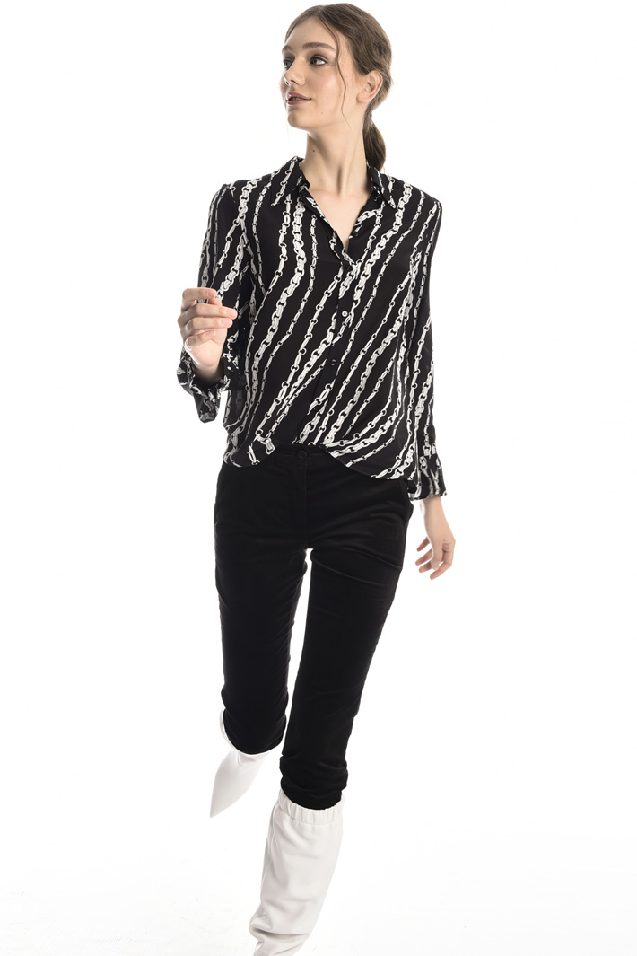 Patterned silk shirt Intrend Patterned silk shirt Intrend