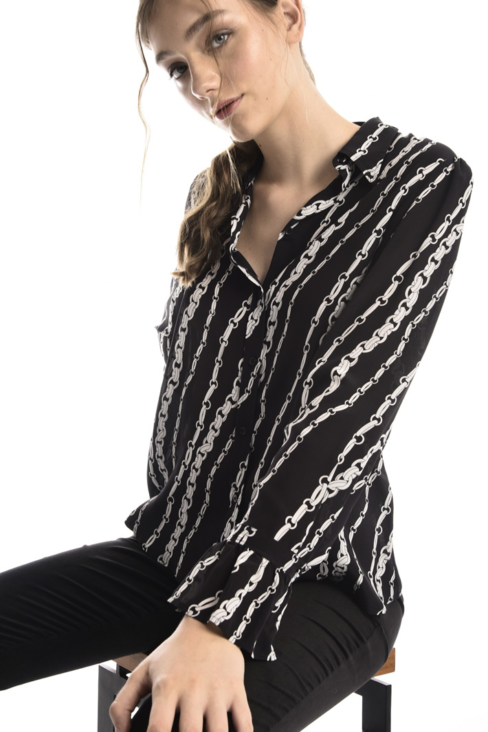 Patterned silk shirt Intrend Patterned silk shirt Intrend