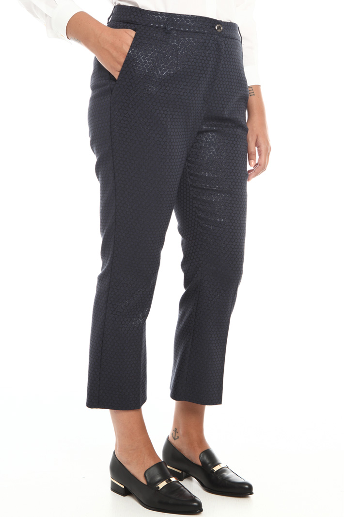 Lamé jacquard trousers Intrend Lamé jacquard trousers Intrend