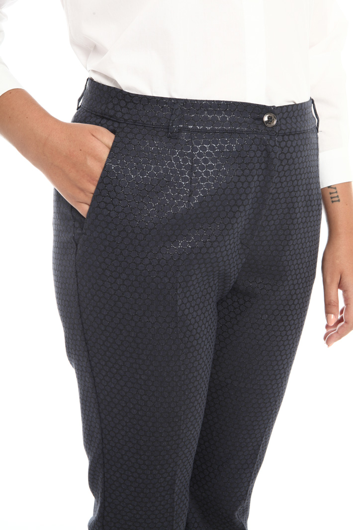 Lamé jacquard trousers Intrend Lamé jacquard trousers Intrend
