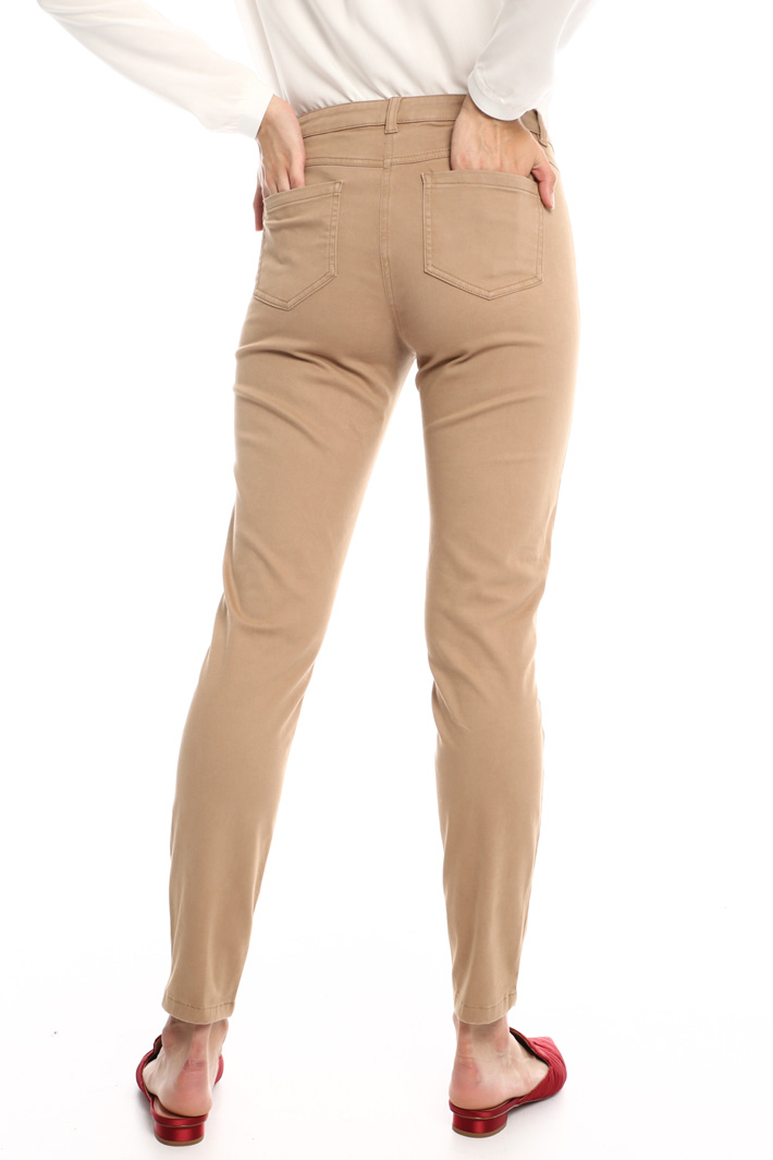 Skinny cotton satin trousers Intrend Skinny cotton satin trousers Intrend